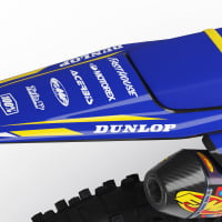 MX Graphics Kit for Husqvarna Dirt Bike Dagger Blue Back