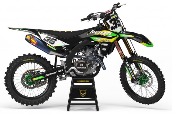 MX Graphics Kit for Kawasaki Dirt Bike Dagger