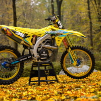 MX Graphics Kit for Suzuki Dirt Bike Dagger Yellow Image