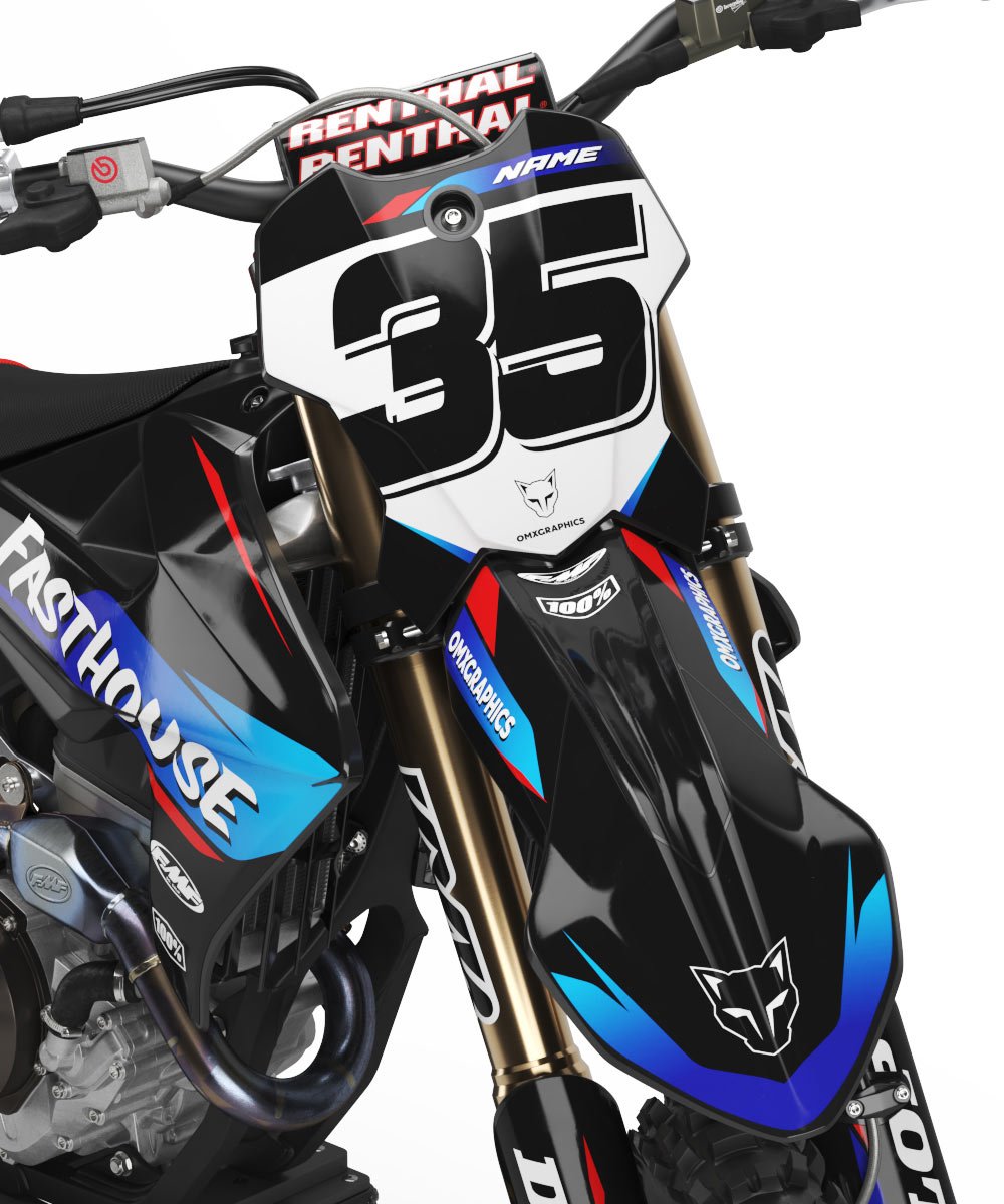 MX Graphics Kit for Triumph Dirt Bike Dagger Front MX Graphics Kit for Triumph Dirt Bike Dagger Front