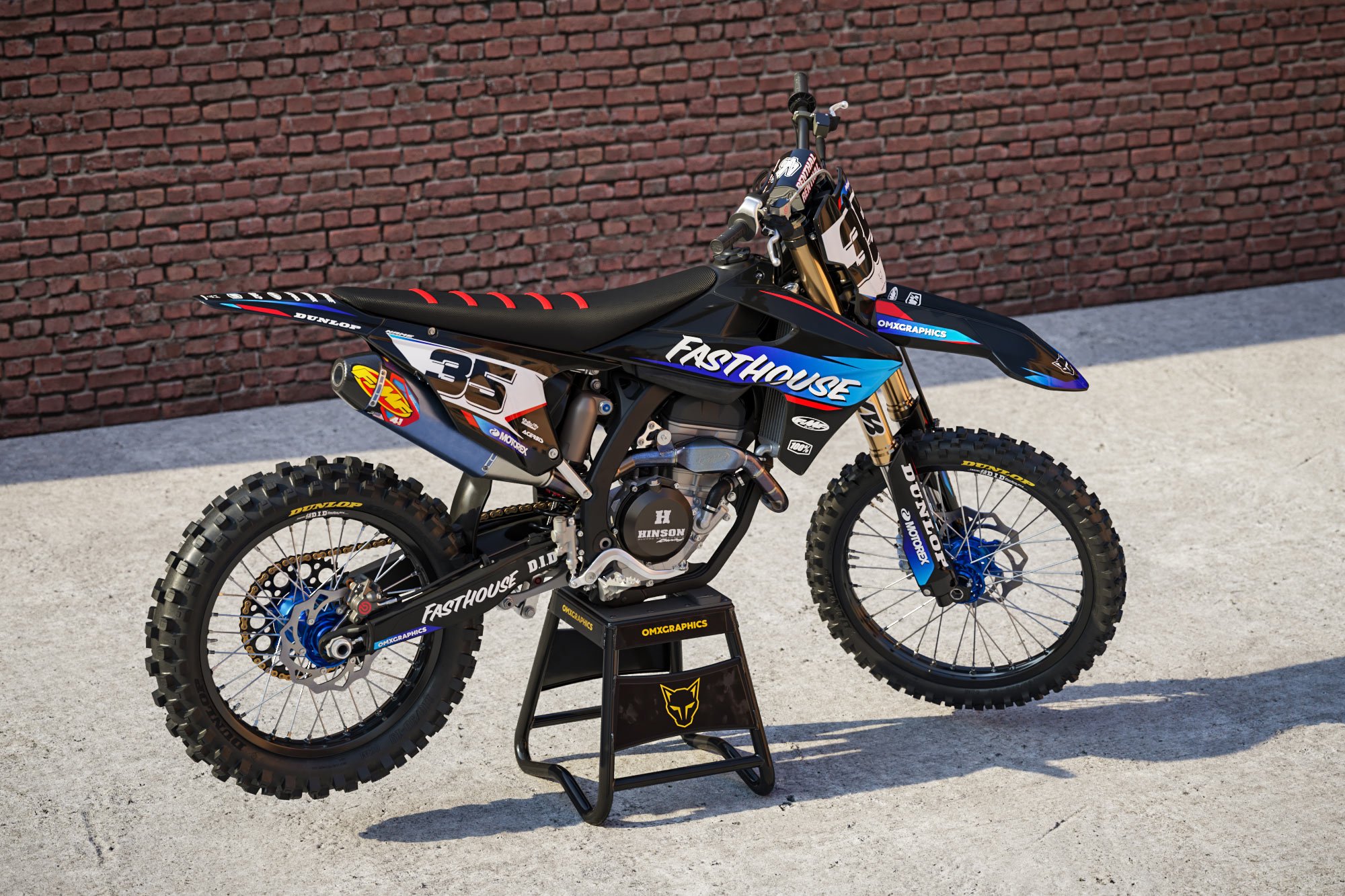 MX Graphics Kit for Triumph Dirt Bike Dagger Promo MX Graphics Kit for Triumph Dirt Bike Dagger Promo