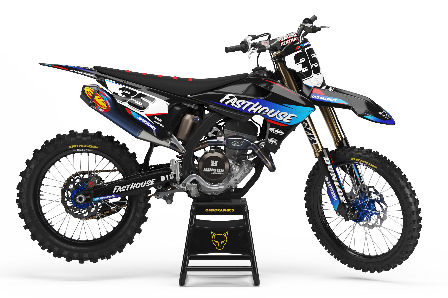 MX Graphics Kit for Triumph Dirt Bike Dagger MX Graphics Kit for Triumph Dirt Bike Dagger