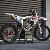 MX Graphics Kit for Yamaha Dirt Bike Dagger White Promo