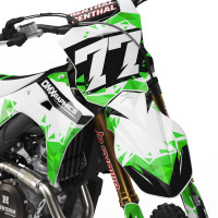 Dirt Bike Graphics For Kawasaki Bike - Crack 2