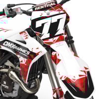 Dirt Bike Graphics Kit for GasGas - Crack 2