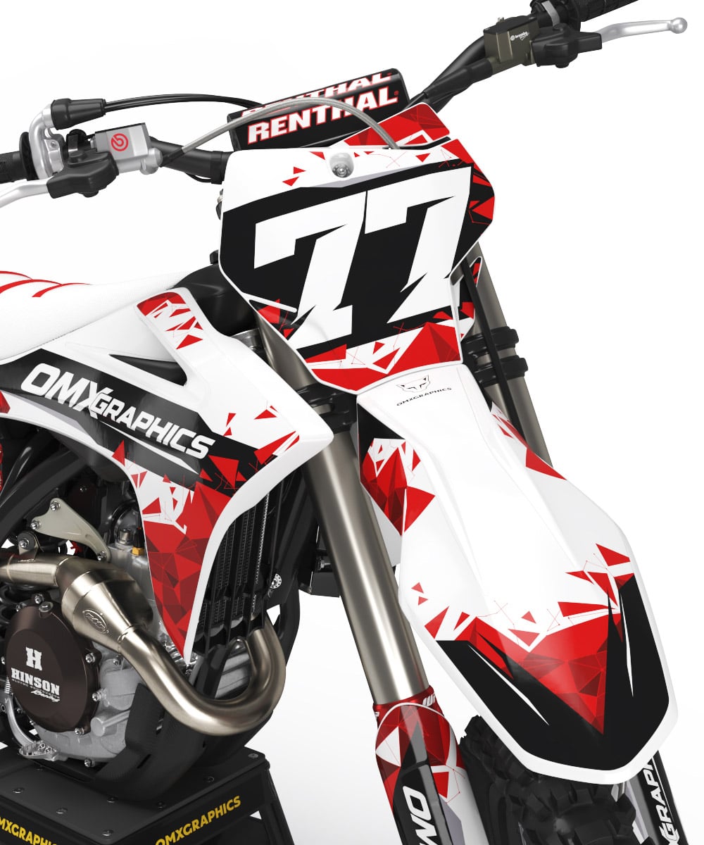 Dirt Bike Graphics Kit for GasGas - Crack 2 Dirt Bike Graphics Kit for GasGas - Crack 2
