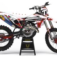 Dirt Bike Graphics Kit for GasGas - Crack