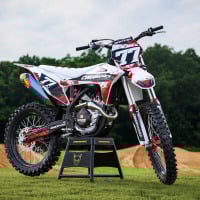 Dirt Bike Graphics Kit for GasGas - Crack Promo