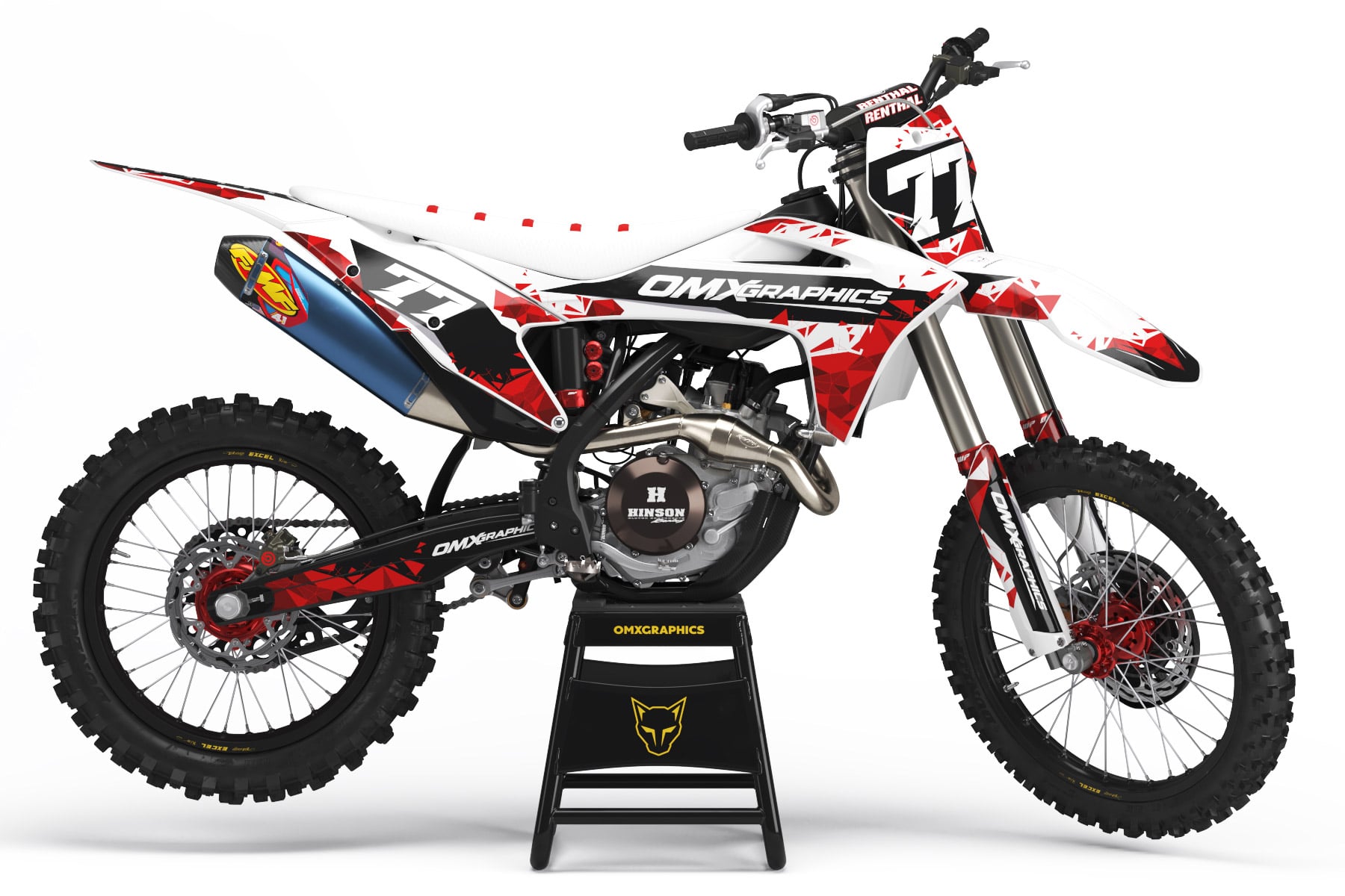 Dirt Bike Graphics Kit for GasGas - Crack Dirt Bike Graphics Kit for GasGas - Crack