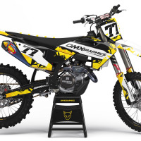 Dirt Bike Graphics Kit for Husqvarna - Crack