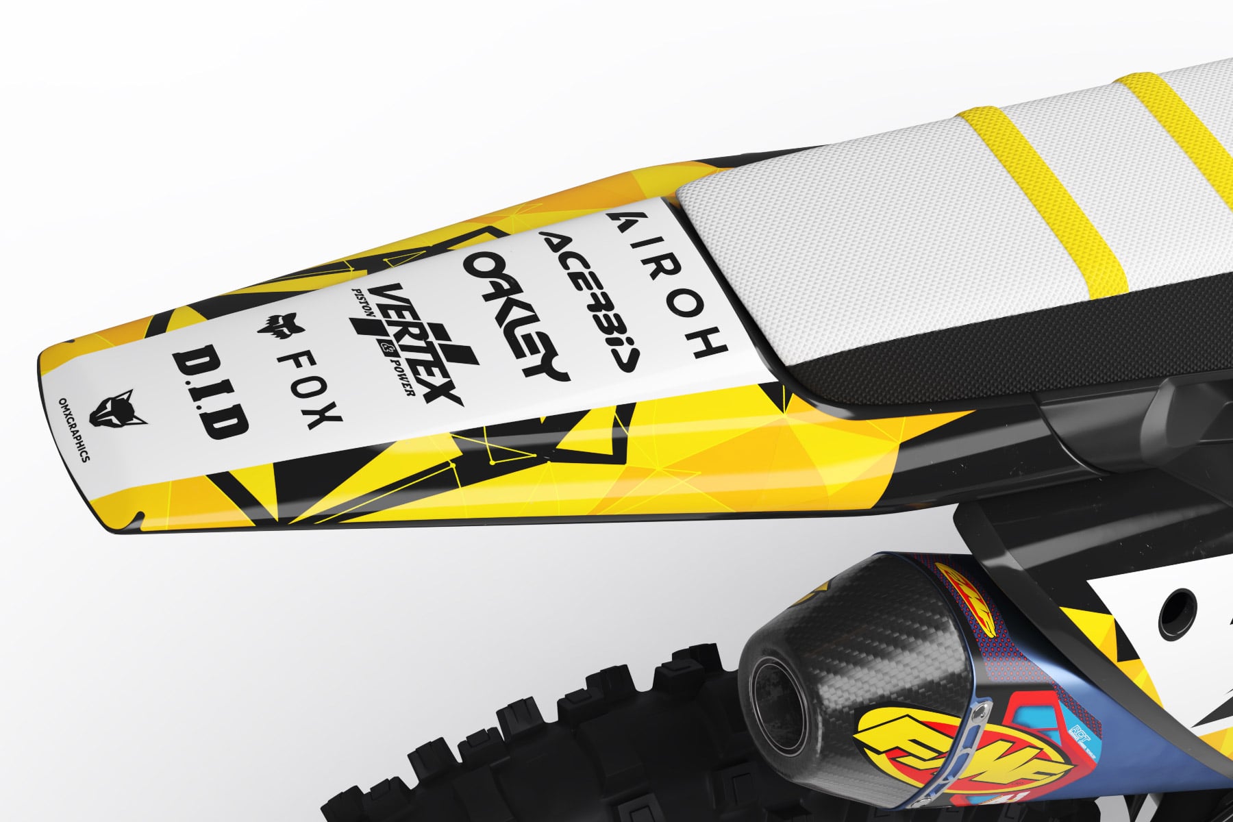 Dirt Bike Graphics Kit for Husqvarna - Crack 3 Dirt Bike Graphics Kit for Husqvarna - Crack 3