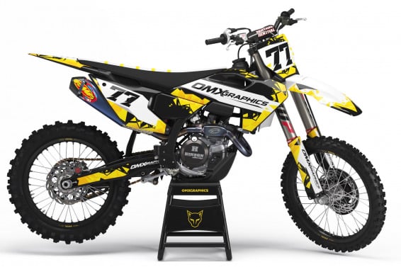 Dirt Bike Graphics Kit for Husqvarna - Crack