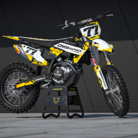 Dirt Bike Graphics Kit for Husqvarna - Crack Promo