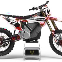 Dirt Bike Graphics Kit for Stark Varg - Crack