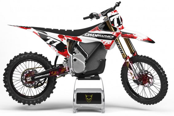 Dirt Bike Graphics Kit for Stark Varg - Crack