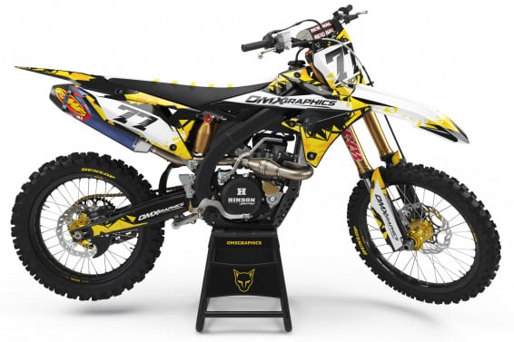 Dirt Bike Graphics Kit for Suzuki - Crack