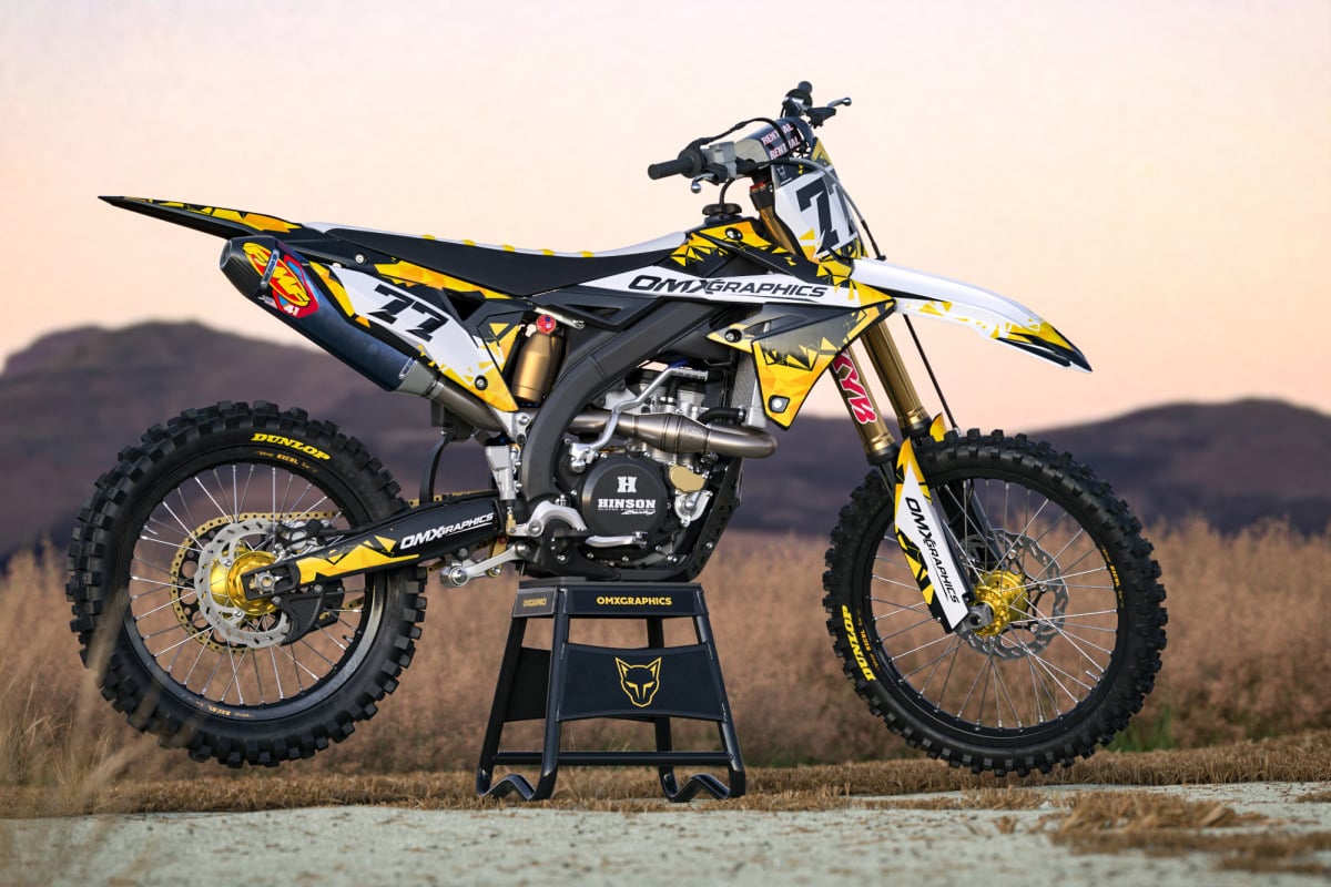 Dirt Bike Graphics Kit for Suzuki - Crack Promo