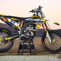 Dirt Bike Graphics Kit for Suzuki - Crack Promo