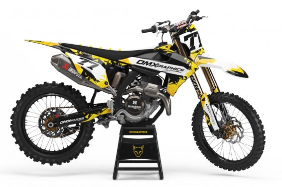 Dirt Bike Graphics Kit for Triumph - Crack