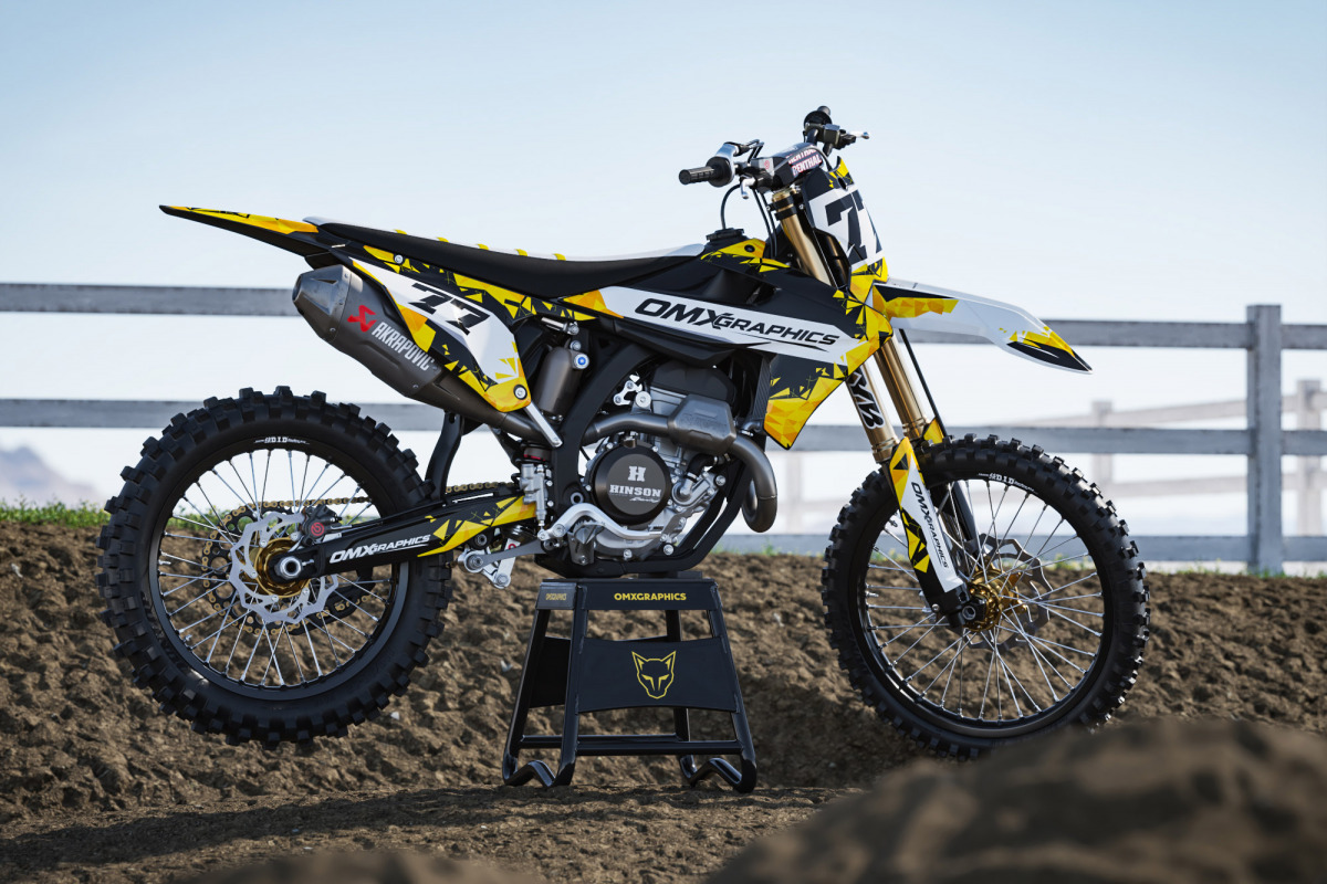 Dirt Bike Graphics Kit for Triumph - Crack Promo