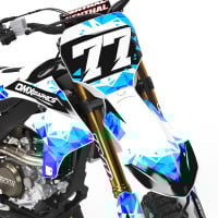 Dirt Bike Graphics Kit for Yamaha - Crack 2