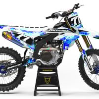 Dirt Bike Graphics Kit for Yamaha - Crack