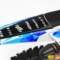 Dirt Bike Graphics Kit for Yamaha - Crack 3
