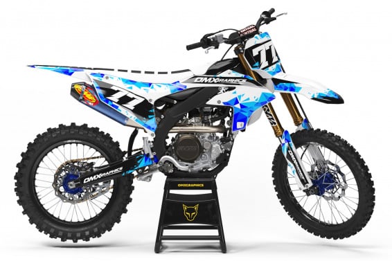 Dirt Bike Graphics Kit for Yamaha - Crack