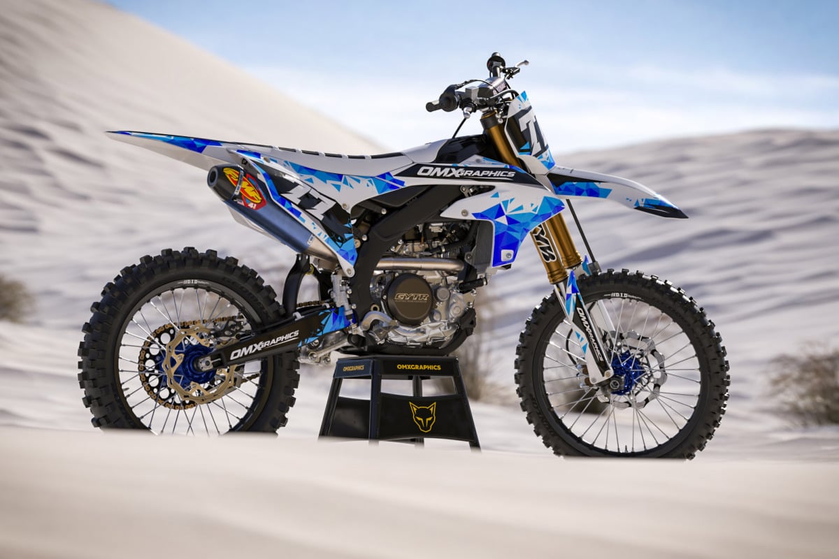 Dirt Bike Graphics Kit for Yamaha - Crack Promo