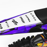 Dirt Bike Graphics Kit for Yamaha - Crack - Purple 3