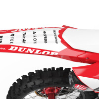 Honda Dirt Bike Graphics Kit Payback Installed on Honda Mx Bike 2