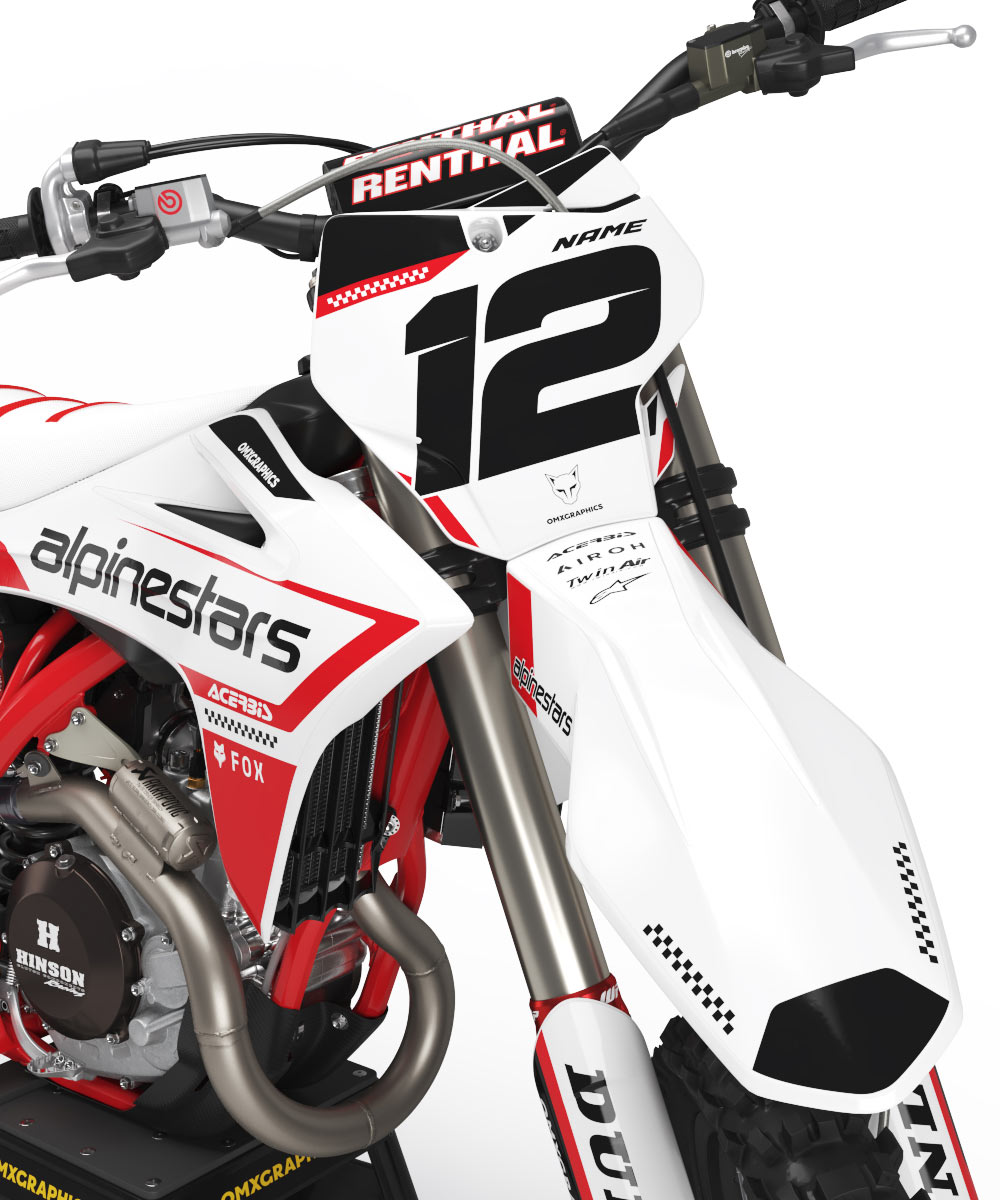 GasGas Mx Graphics Kit for GasGas Dirt Bike - Payback 1 GasGas Mx Graphics Kit Installed on GasGas Dirt Bike - Payback 1