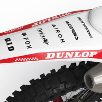 GasGas Mx Graphics Kit Installed on GasGas Dirt Bike - Payback 2