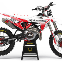GasGas Mx Graphics Kit Installed on GasGas Dirt Bike - Payback