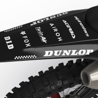 GasGas Mx Graphics Kit Payback Installed on GasGas dirt bike 2