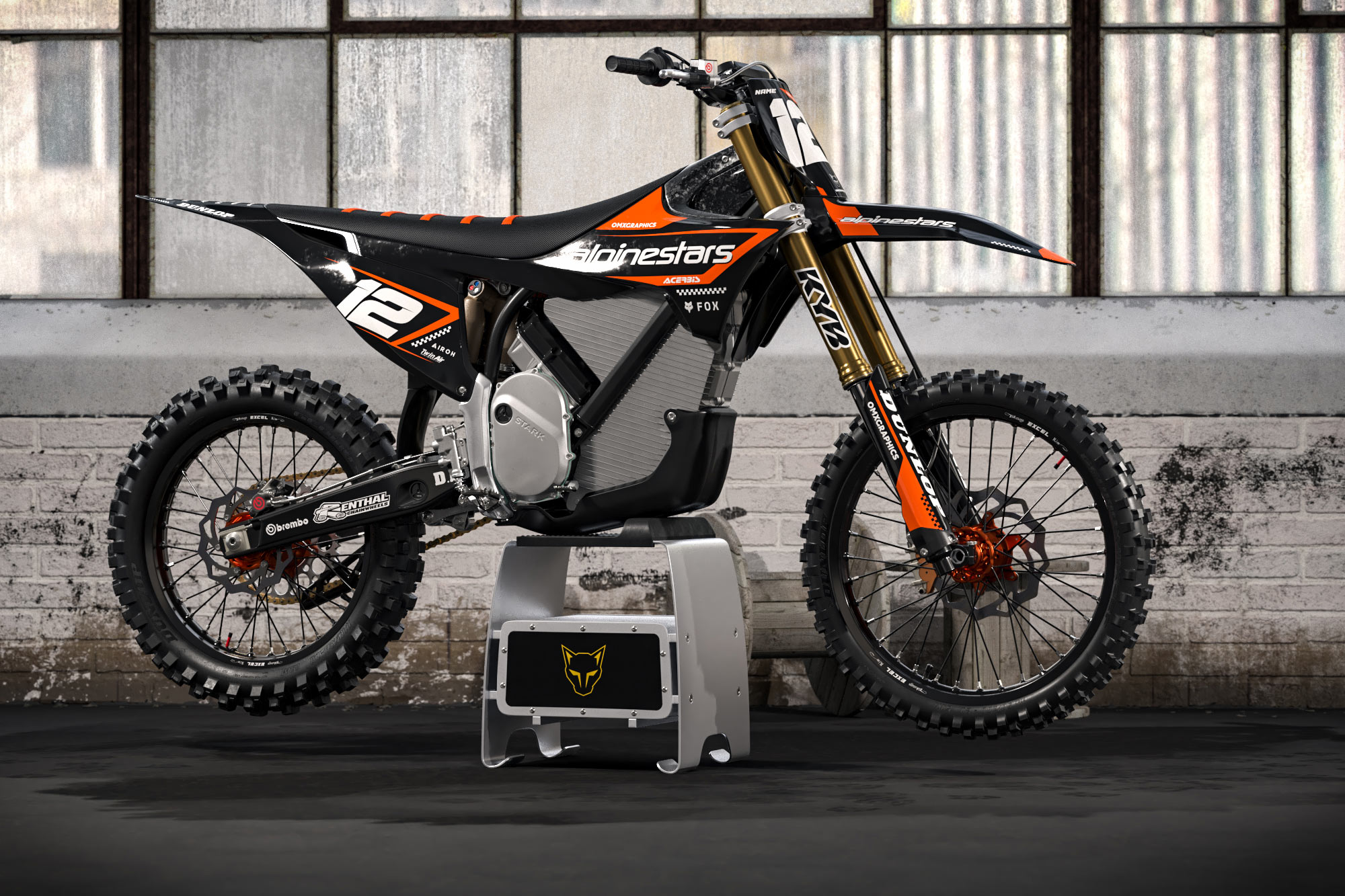 Graphics Kit for Stark Varg - Payback Promo Stark Varg Graphics Kit Installed On Stark Varg Dirt Bike Promo