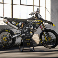 Suzuki Dirt Bike Graphics Installed on Suzuki Mx Bike Payback Promo