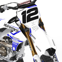 Yamaha Dirt Bike Graphics Installed on Yamaha Mx Bike 1