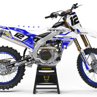 Yamaha Dirt Bike Graphics Installed on Yamaha Mx Bike