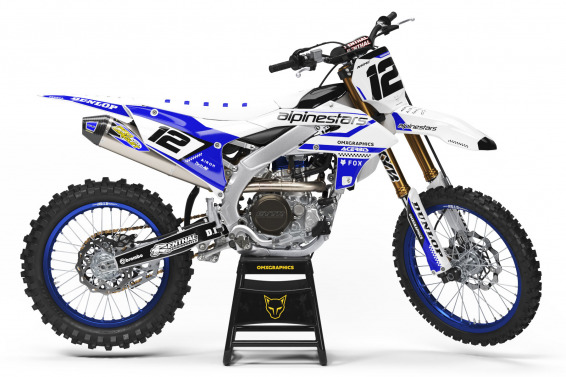 Yamaha Dirt Bike Graphics Installed on Yamaha Mx Bike