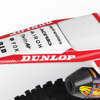 Husqvarna Mx Graphics Kit Installed on Husqvarna Dirt Bike Payback 2