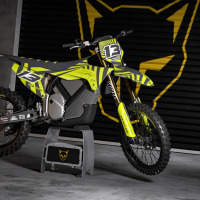 Stark Varg Graphics Kit Blaze Installed on a Stark Varg Bike Promo Picture