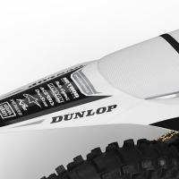 Stark Varg Graphics Kit Installed on a Stark Varg Dirt Bike Tail