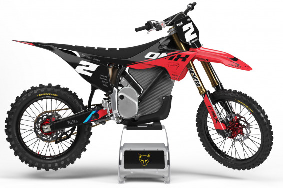 Stark Varg Mx Graphics Installed on a Stark Varg Dirt Bike Corsa