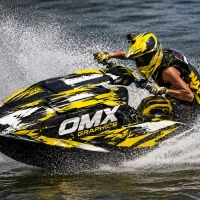 Fully Custom Jets Ski Graphics Kit Installed on a Jet Ski