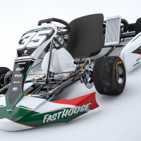 Go Kart Graphics Kit Dagger Installed on a Karting Livery