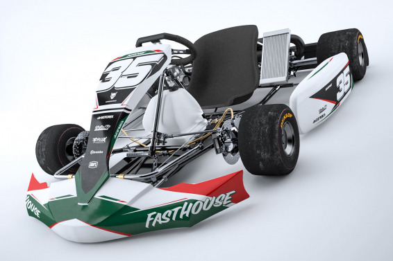 Go Kart Graphics Kit Dagger Installed on a Karting Livery