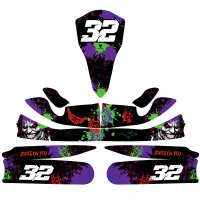 Go Kart Graphics Kit Installed on a Karting Layout