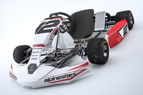 Go Kart Graphics Kit Payback Installed on a Karting Livery