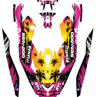 Bahama Jet Ski Graphics Kit Layout